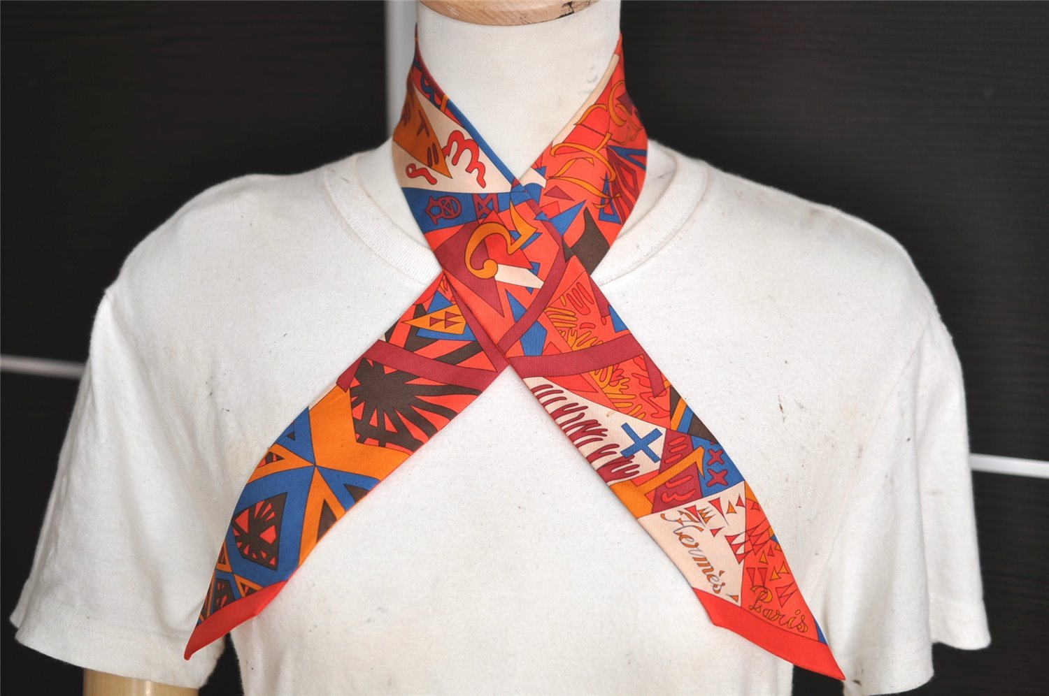 Authentic HERMES Twilly Scarf 