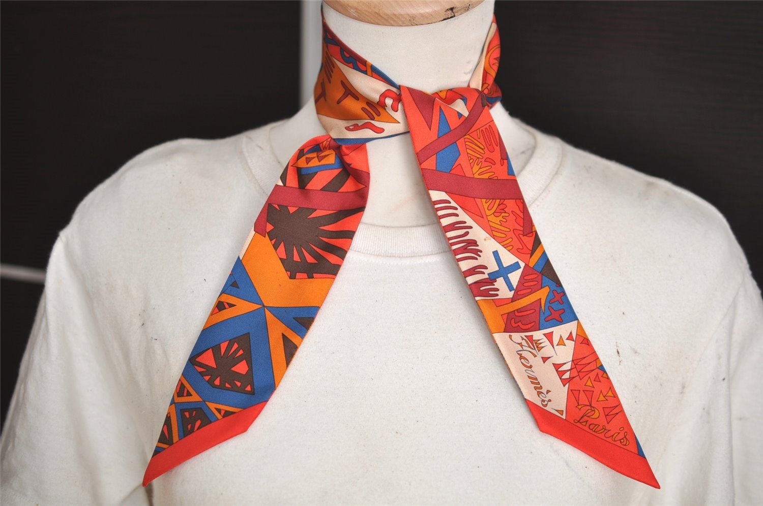 Authentic HERMES Twilly Scarf 