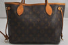 Authentic Louis Vuitton Monogram Neverfull PM Shoulder Tote Bag M40155 LV 1910K