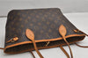 Authentic Louis Vuitton Monogram Neverfull PM Shoulder Tote Bag M40155 LV 1910K