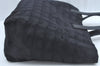 Authentic CHANEL New Travel Line Vintage Tote Bag Nylon Leather Black Junk 1911J