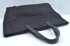 Authentic CHANEL New Travel Line Vintage Tote Bag Nylon Leather Black Junk 1911J