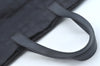 Authentic CHANEL New Travel Line Vintage Tote Bag Nylon Leather Black Junk 1911J