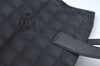 Authentic CHANEL New Travel Line Vintage Tote Bag Nylon Leather Black Junk 1911J