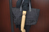 Authentic CHANEL New Travel Line Vintage Tote Bag Nylon Leather Black Junk 1911J