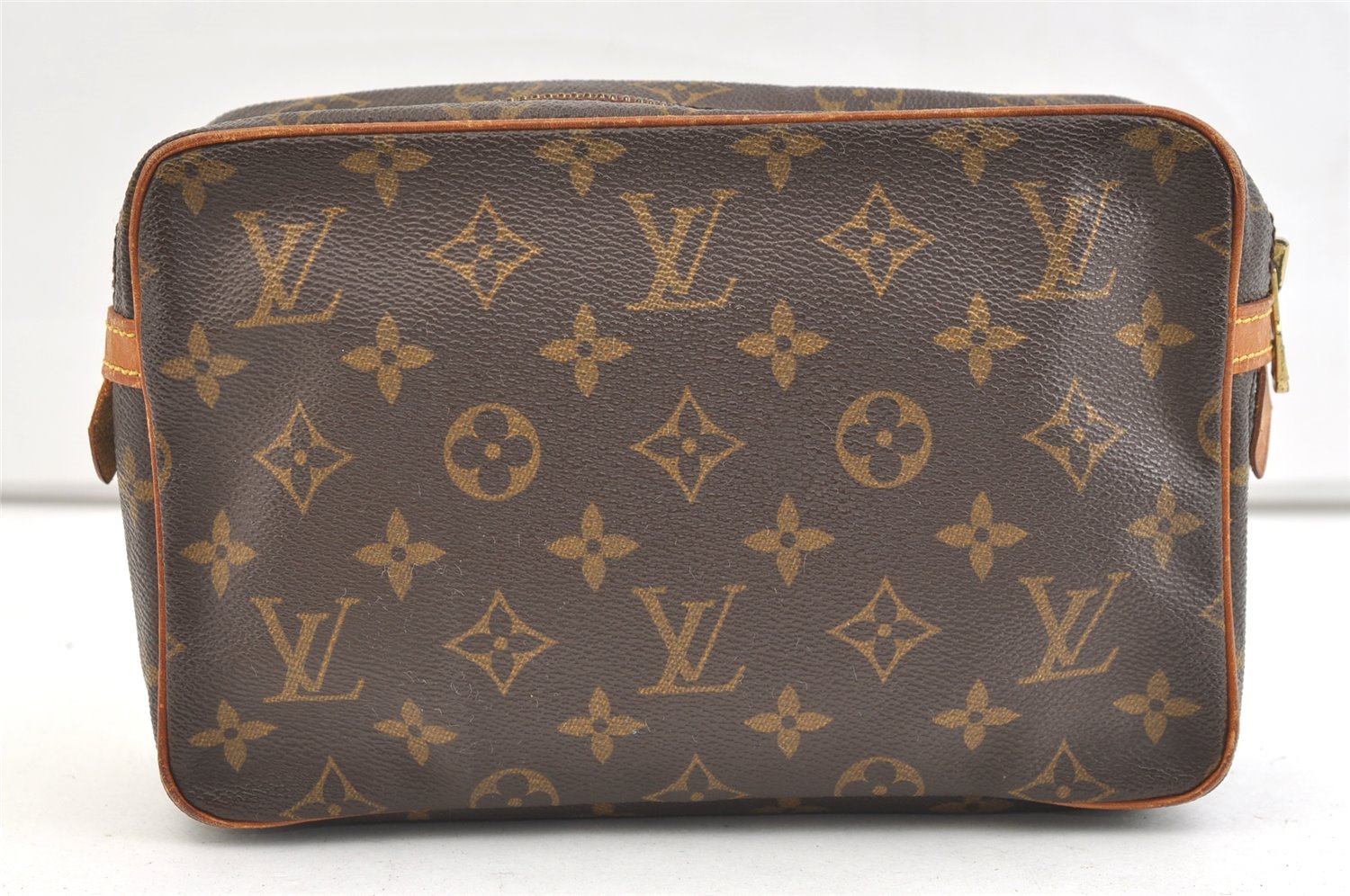 Authentic Louis Vuitton Monogram Compiegne 23 Clutch Hand Bag M51847 LV 1912K