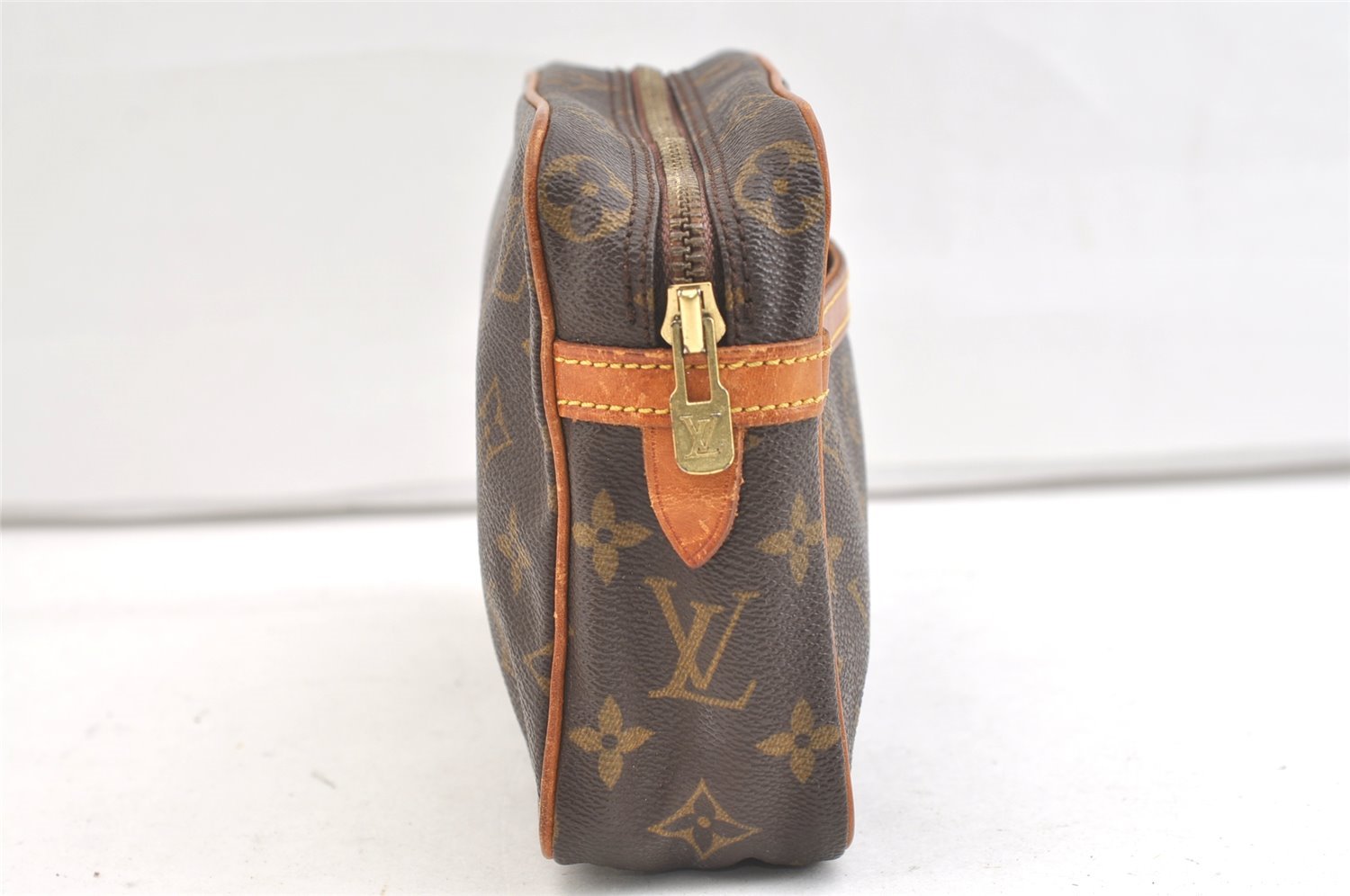 Authentic Louis Vuitton Monogram Compiegne 23 Clutch Hand Bag M51847 LV 1912K