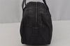 Authentic CHANEL New Travel Line Hand Boston Bag Nylon Leather Black 1913J