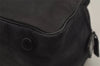 Authentic CHANEL New Travel Line Hand Boston Bag Nylon Leather Black 1913J