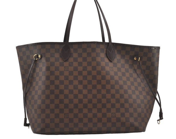 Authentic Louis Vuitton Damier Neverfull GM Shoulder Tote Bag N51106 LV 1914J