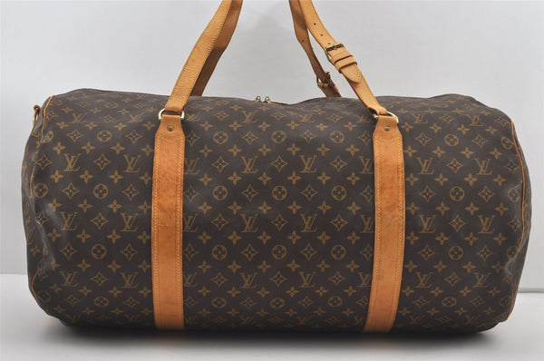 Authentic Louis Vuitton Monogram Sac Polochon 2Way Boston Bag M41222 LV 1915J