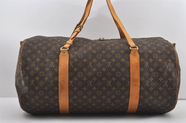 Authentic Louis Vuitton Monogram Sac Polochon 2Way Boston Bag M41222 LV 1915J