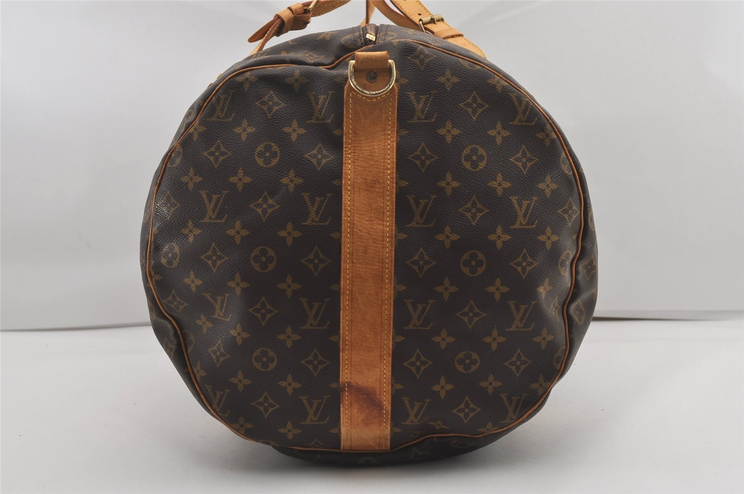 Authentic Louis Vuitton Monogram Sac Polochon 2Way Boston Bag M41222 LV 1915J
