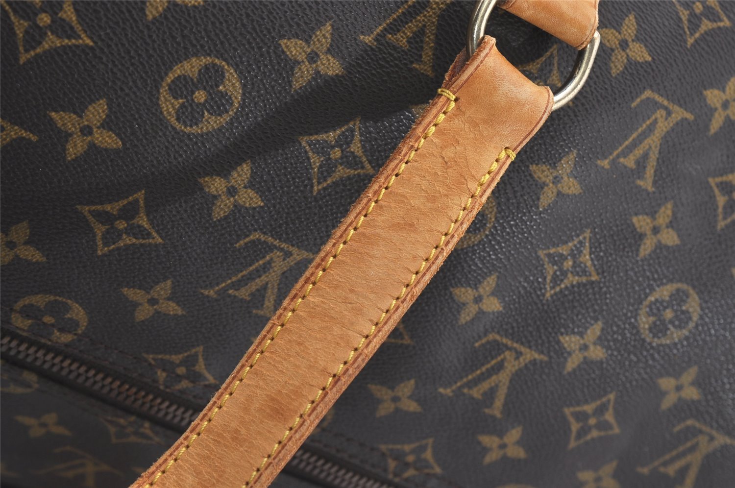 Authentic Louis Vuitton Monogram Sac Polochon 2Way Boston Bag M41222 LV 1915J