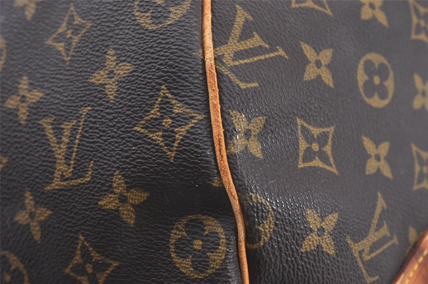 Authentic Louis Vuitton Monogram Sac Polochon 2Way Boston Bag M41222 LV 1915J