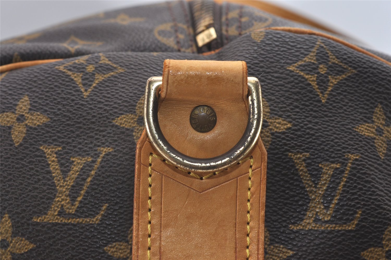 Authentic Louis Vuitton Monogram Sac Polochon 2Way Boston Bag M41222 LV 1915J
