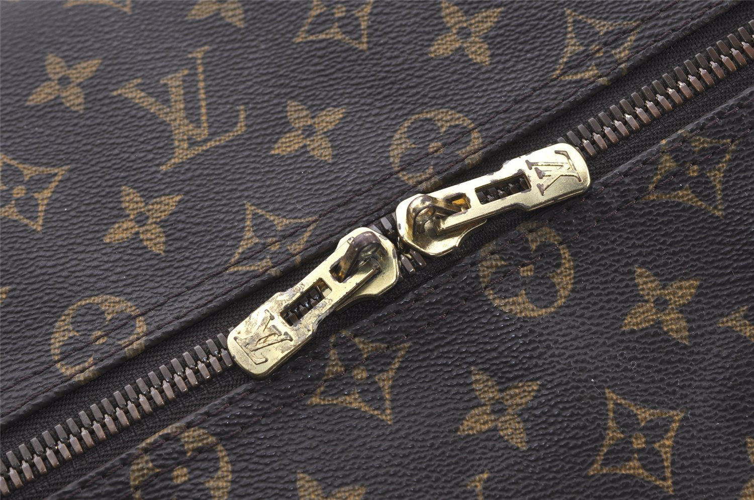 Authentic Louis Vuitton Monogram Sac Polochon 2Way Boston Bag M41222 LV 1915J
