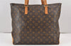 Authentic Louis Vuitton Monogram Cabas Mezzo Shoulder Tote Bag M51151 Junk 1916K