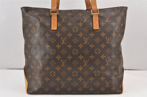 Authentic Louis Vuitton Monogram Cabas Mezzo Shoulder Tote Bag M51151 Junk 1916K