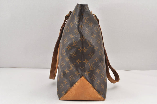 Authentic Louis Vuitton Monogram Cabas Mezzo Shoulder Tote Bag M51151 Junk 1916K