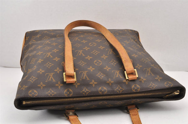 Authentic Louis Vuitton Monogram Cabas Mezzo Shoulder Tote Bag M51151 Junk 1916K