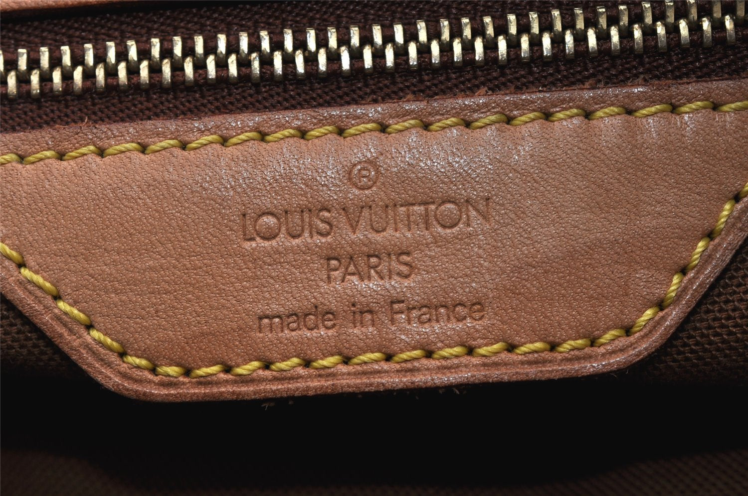 Authentic Louis Vuitton Monogram Cabas Mezzo Shoulder Tote Bag M51151 Junk 1916K