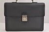 Auth Louis Vuitton Taiga Laguito Business Bag Briefcase Black M31092 LV 1917J