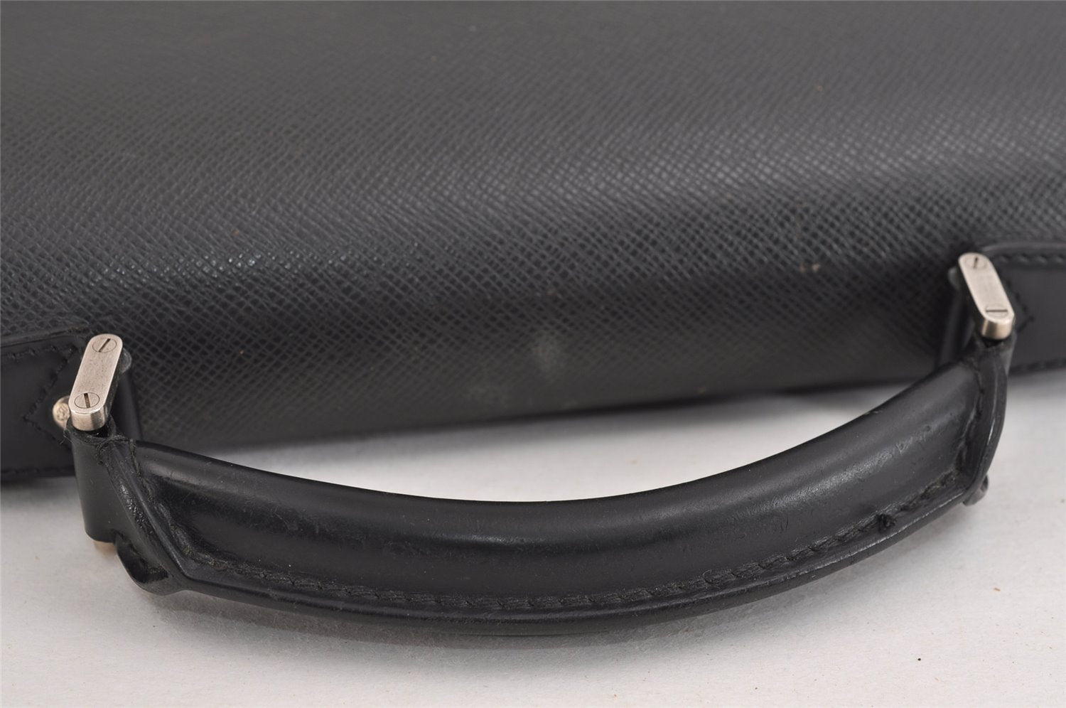 Auth Louis Vuitton Taiga Laguito Business Bag Briefcase Black M31092 LV 1917J