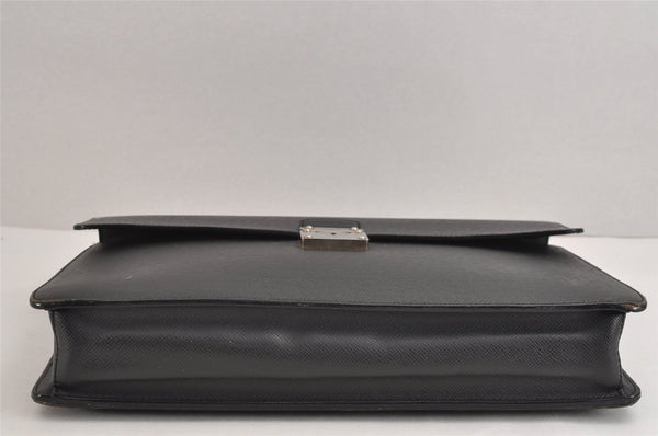 Auth Louis Vuitton Taiga Laguito Business Bag Briefcase Black M31092 LV 1917J
