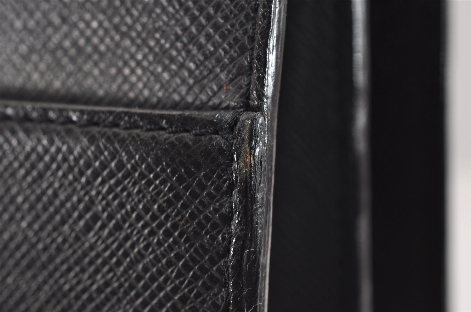 Auth Louis Vuitton Taiga Laguito Business Bag Briefcase Black M31092 LV 1917J