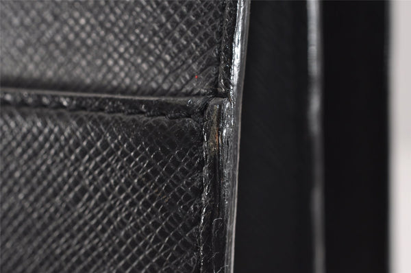 Auth Louis Vuitton Taiga Laguito Business Bag Briefcase Black M31092 LV 1917J