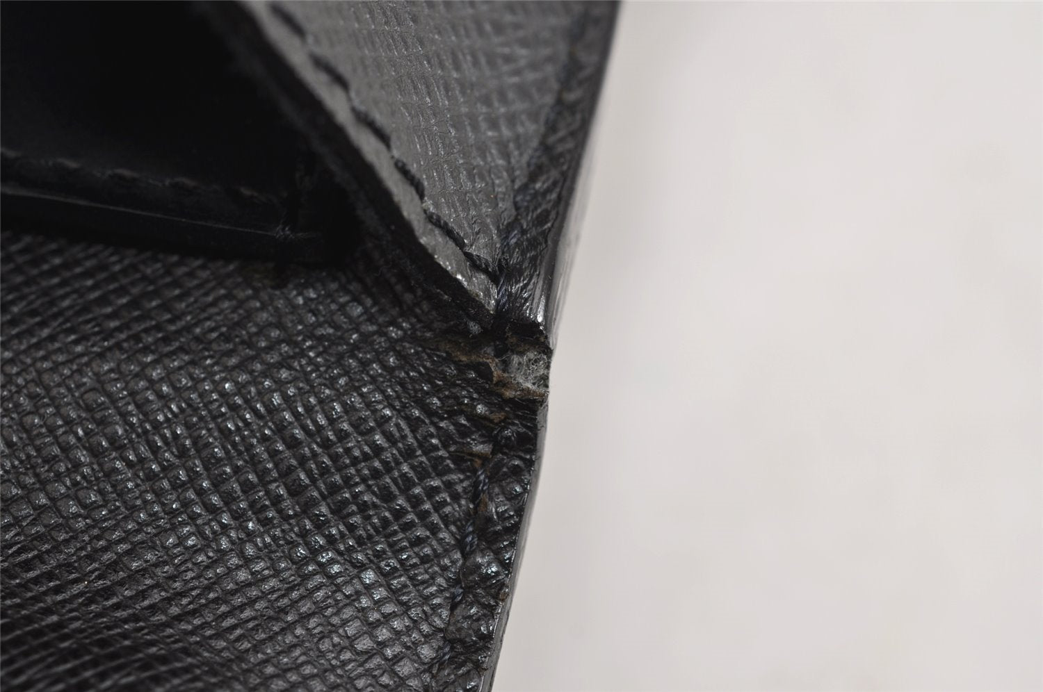 Auth Louis Vuitton Taiga Laguito Business Bag Briefcase Black M31092 LV 1917J