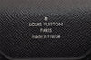 Auth Louis Vuitton Taiga Laguito Business Bag Briefcase Black M31092 LV 1917J