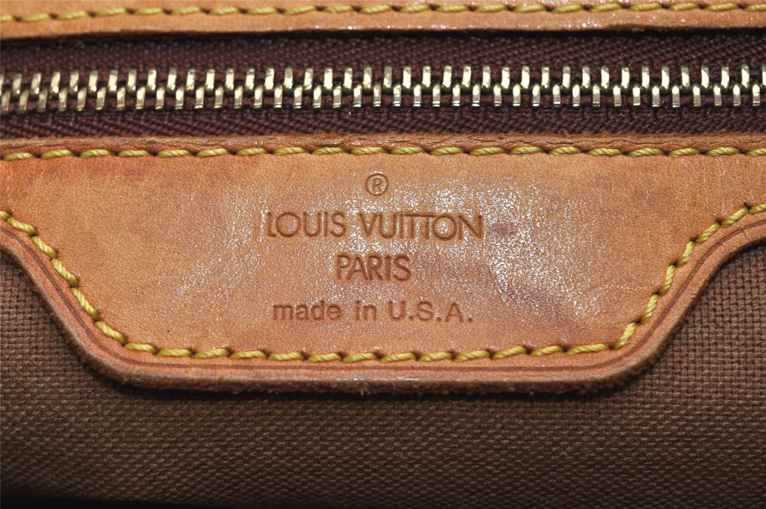 Authentic Louis Vuitton Monogram Cabas Mezzo Shoulder Tote Bag M51151 LV 1917K