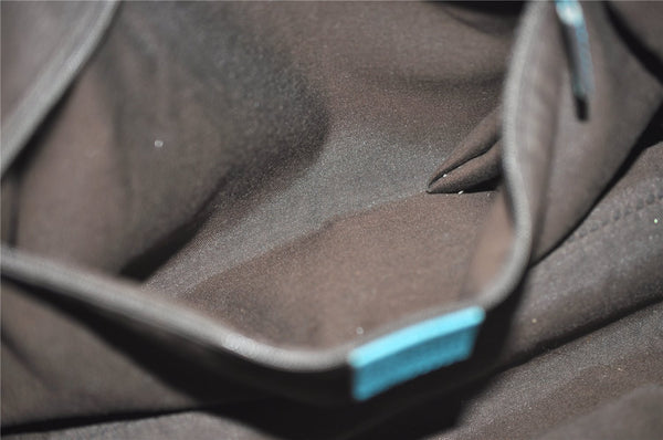 Authentic GUCCI Interlocking G 2Way Hand Shoulder Bag Leather 341503 Blue 1918J