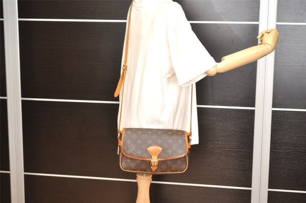 Authentic Louis Vuitton Monogram Sologne Shoulder Cross Bag M42250 Junk 1918K