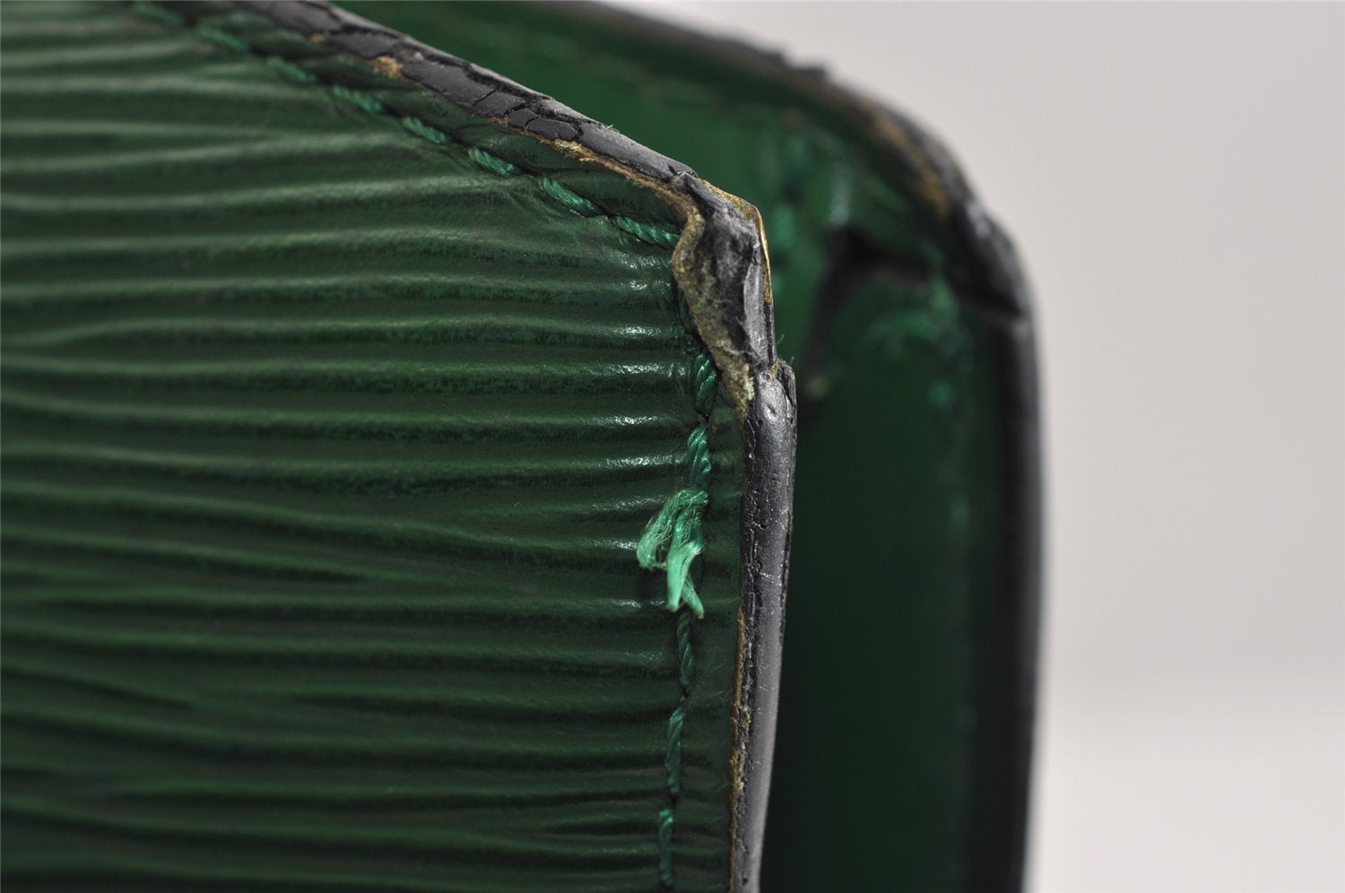 Auth Louis Vuitton Epi Saint Jacques Shopping Shoulder Bag Green M52264 LV 1919J