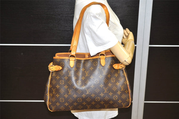 Authentic Louis Vuitton Monogram Batignolles Horizontal Tote Bag M51154 LV 1919K