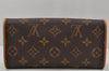 Authentic Louis Vuitton Monogram Pochette Twin PM Shoulder Bag M51854 LV 1920J