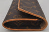 Authentic Louis Vuitton Monogram Pochette Twin PM Shoulder Bag M51854 LV 1920J