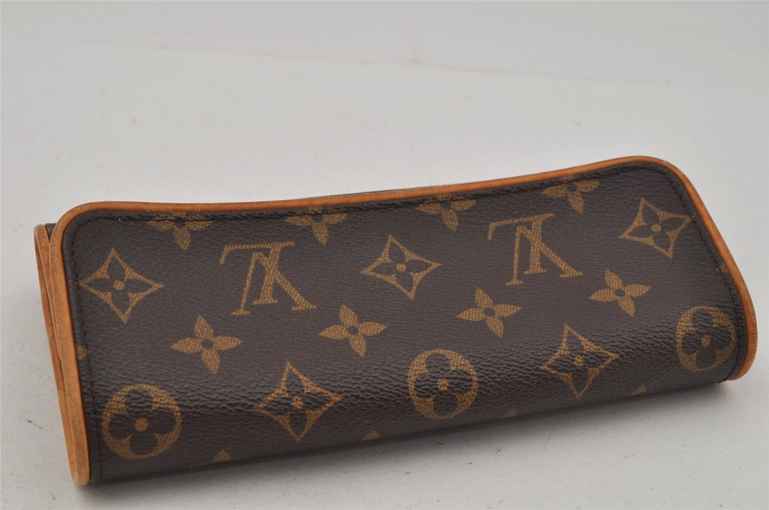 Authentic Louis Vuitton Monogram Pochette Twin PM Shoulder Bag M51854 LV 1920J