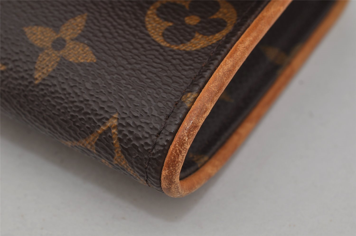 Authentic Louis Vuitton Monogram Pochette Twin PM Shoulder Bag M51854 LV 1920J