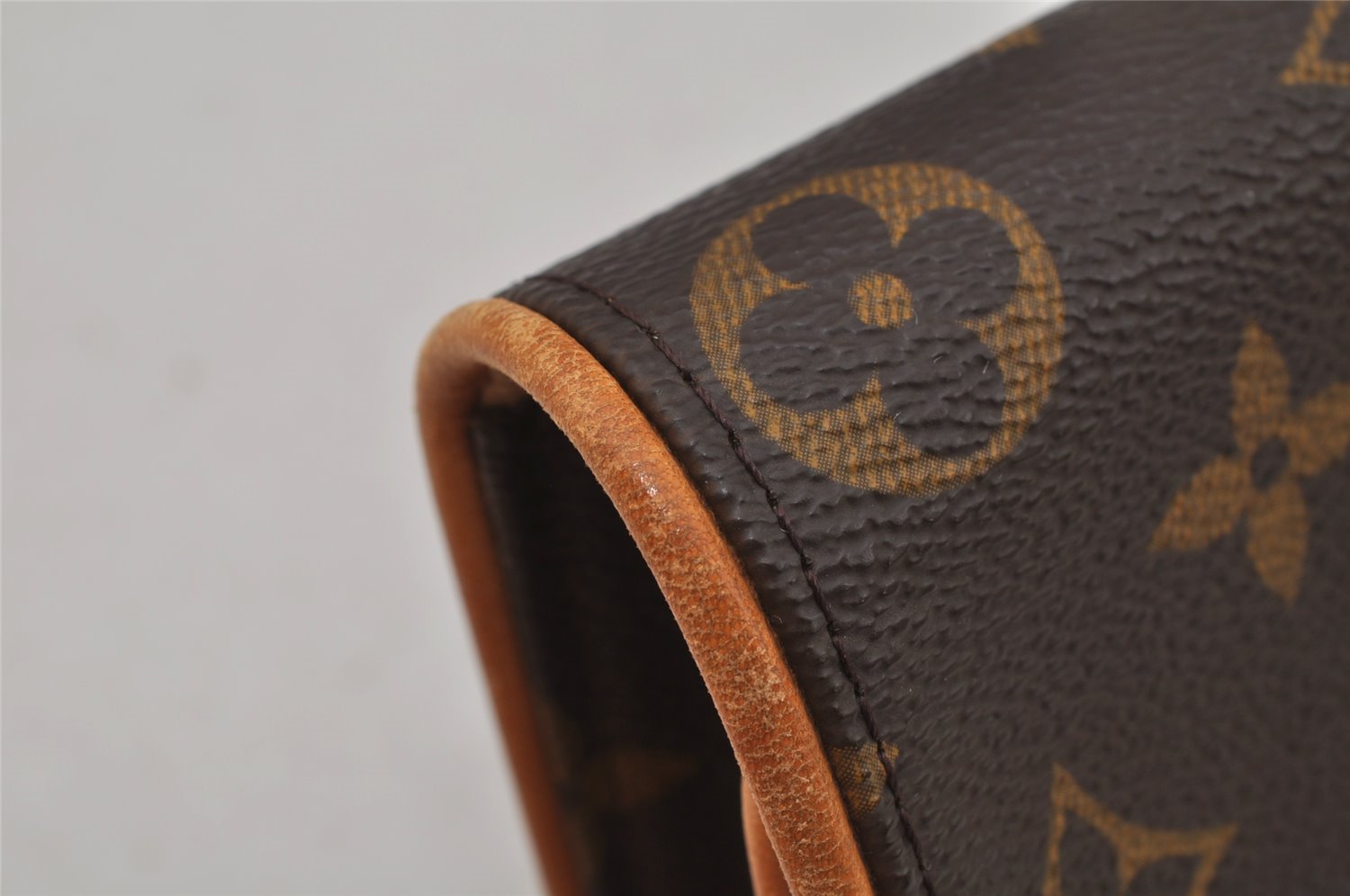 Authentic Louis Vuitton Monogram Pochette Twin PM Shoulder Bag M51854 LV 1920J