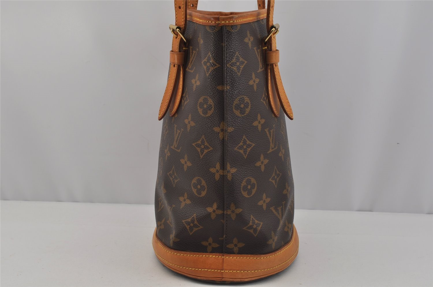 Authentic Louis Vuitton Monogram Bucket PM Shoulder Tote Bag M42238 LV 1921J