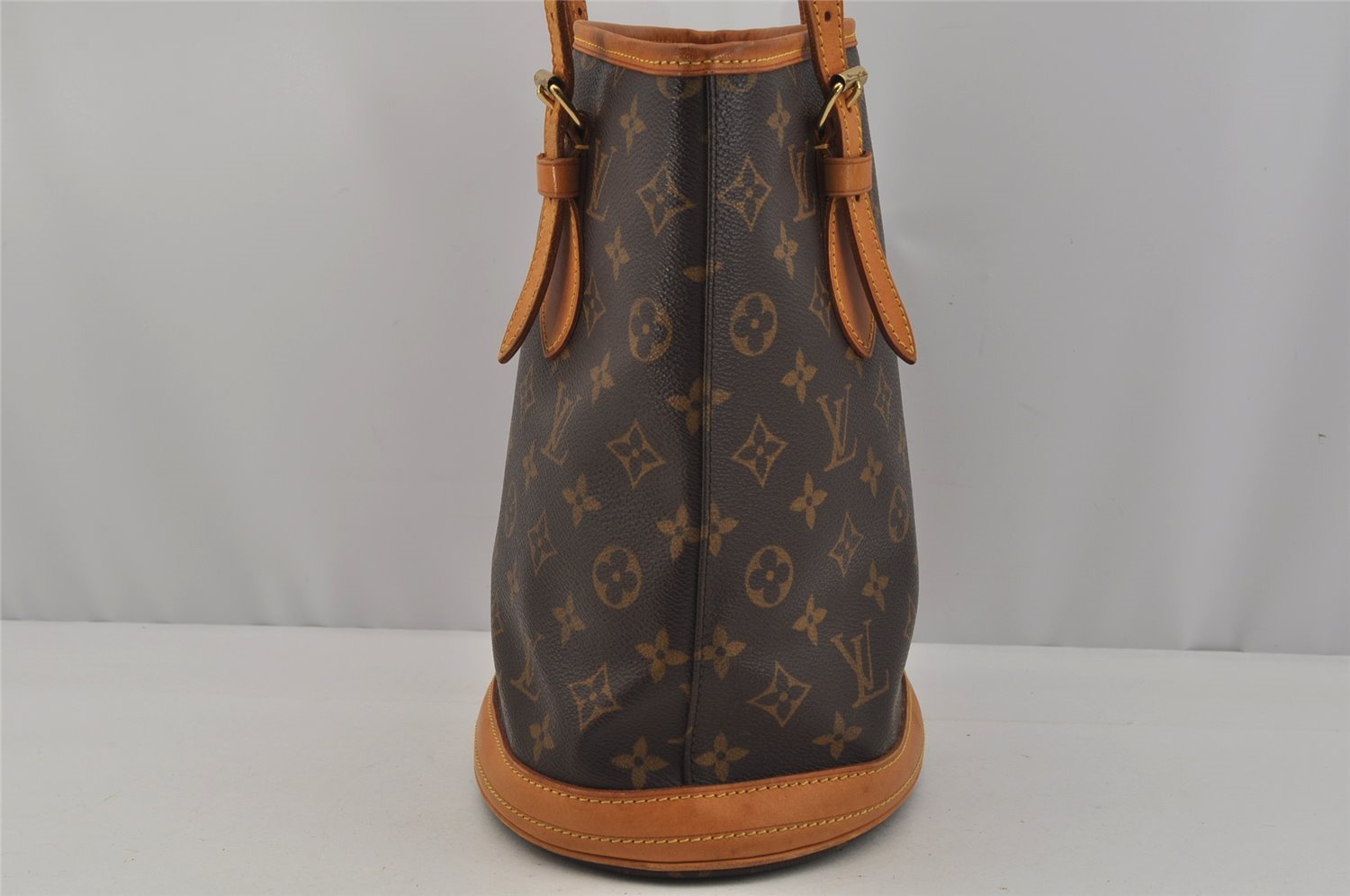 Authentic Louis Vuitton Monogram Bucket PM Shoulder Tote Bag M42238 LV 1921J