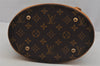 Authentic Louis Vuitton Monogram Bucket PM Shoulder Tote Bag M42238 LV 1921J