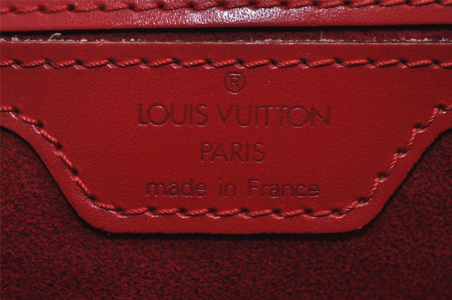 Authentic Louis Vuitton Epi Saint Jacques Hand Bag Red M52277 LV 1922I