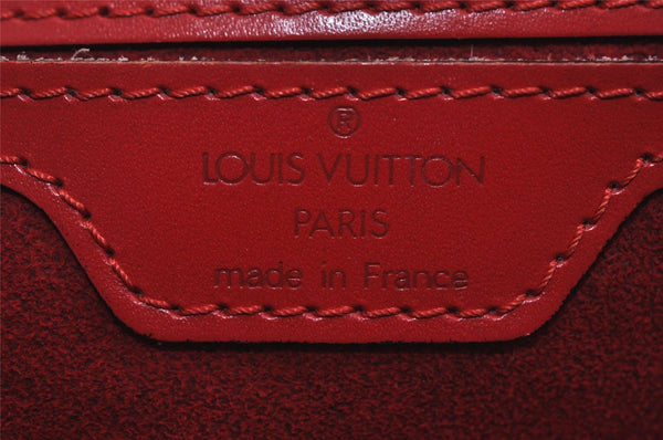 Authentic Louis Vuitton Epi Saint Jacques Hand Bag Red M52277 LV 1922I