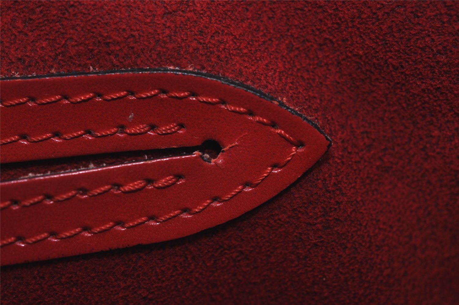 Authentic Louis Vuitton Epi Saint Jacques Hand Bag Red M52277 LV 1922I