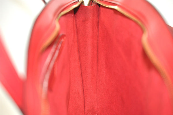 Authentic Louis Vuitton Epi Saint Jacques Hand Bag Red M52277 LV 1922I